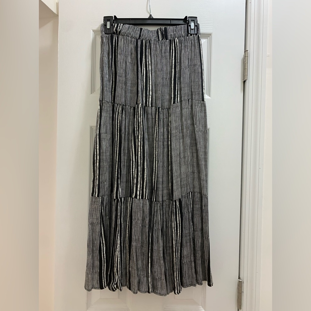Midi Tiered Skirt